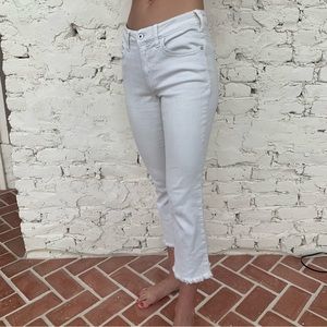White Denim Capris